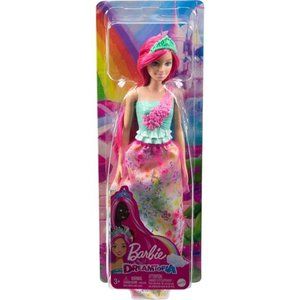 Barbie Dreamtopia Royal Doll with Dark-Pink Hair - Wearing Removable Skirt